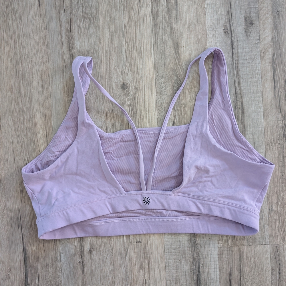 Athleta Exhale Strappy Bra Periwinkle, XL (A7) - Picture 4 of 6